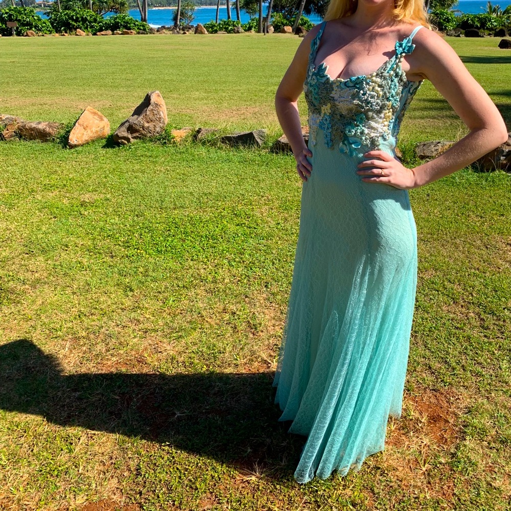 Ema Savahl Couture Mint Green Dress